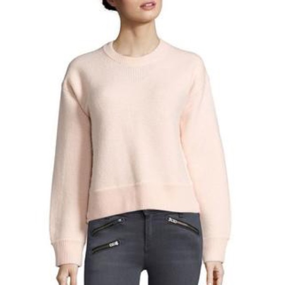 Rag&Bone Rag & Bone Kassidy Merino Wool Button Detailed Sweater in Light Pink